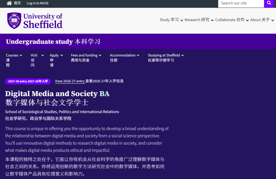 学数字媒体就是“玩手机”？谢菲尔德大学教你怎么“拿捏”算法
